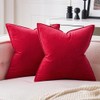 MIULEE Pack of 2 Christmas Decorative Velvet Throw Pillow Cover