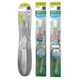 IONIC White Handle + Extra Fine Regular Spare 2 Pack Set, White (Extra Fine Regular), Main Unit (1 Bottle) + Replacement Brush (4 Pieces)