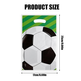 Pack of 30 Football Gift Bags, Candy Bags, Birthday Bags for Party Bags, Plastic Goodie Bags for Children Favours