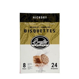 Bradley Smoker Bisquettes For Grilling and BBQ, Hickory Special Blend, 24 Pack