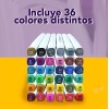 J.H. Comapny Set 36 Plumones Profesional Doble Punta Pantone Rotulador