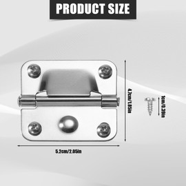 Gosknor 2pcs Cooler Hinges for Coleman 5235 6262 6270, Stainless Steel Hinge Replacement with 8 Screws Camping Coolers Accessories | Gosknor