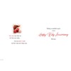 Traditional Annivesary Card Ruby - 9 x 6 inches -