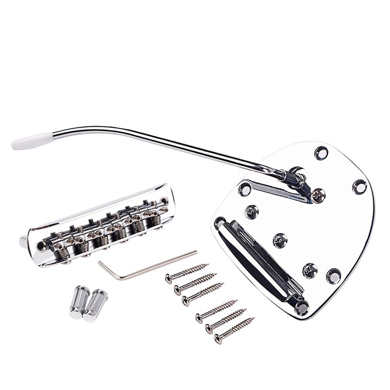 Alnicov Left handed Tremolo Vibrato Tailpiece Bridge Set for 6