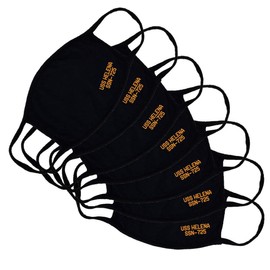 USS Helena SSN-725 Adult Black Face Mask Los Angeles Class Nuclear-Powered Attack Submarine