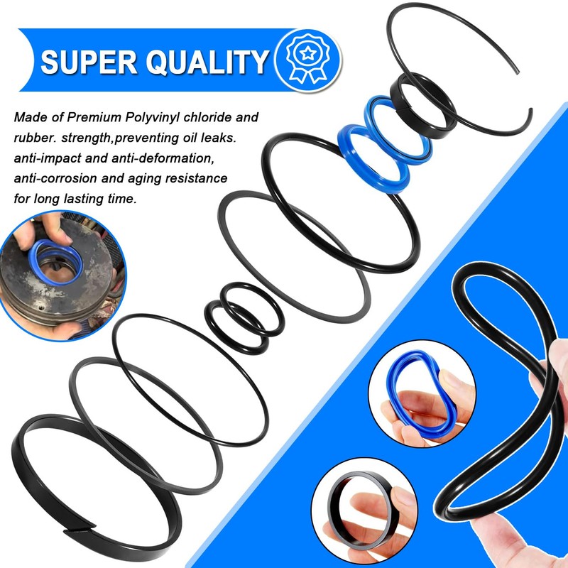 Hydraulic Log Splitter Cylinder Rebuild Seal Kit Suitable for 4.5"