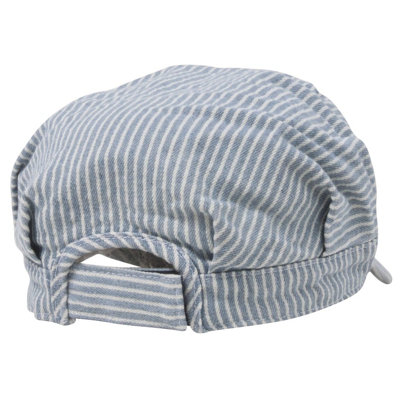 Wholesale Youth Conductor Cap Stripes Blue White (55 cm) -
