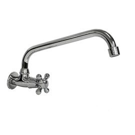 Wall Swivel Valve Outlet Valve with Swivel Spout 260 mm Kitchen/Cellar (hahn13)