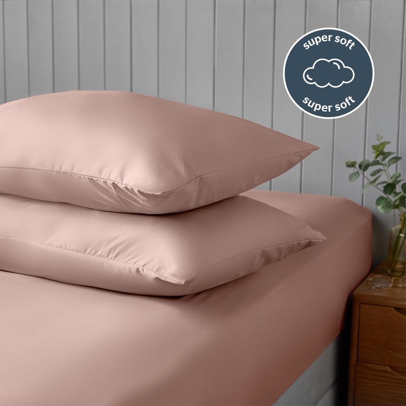 Silentnight Supersoft Pillowcase Pair - Cosy & Comfortable Delicate Smooth