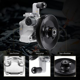 OCPTY Power Steering Pump Compatible with 2005-2009 For Hyundai Tucson 2004-2009 For Kia Spectra 2005-2009 For Kia Spectra5 2005-2010 For Kia Sportage 21-5440 Power Assist Pump
