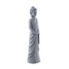 Alpine Corporation 32" Tall Cement Standing Buddha Outdoor Garden Statue,