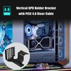 GLOTRENDS Vertical GPU Holder Bracket with PCIE 4.0 Riser Cable