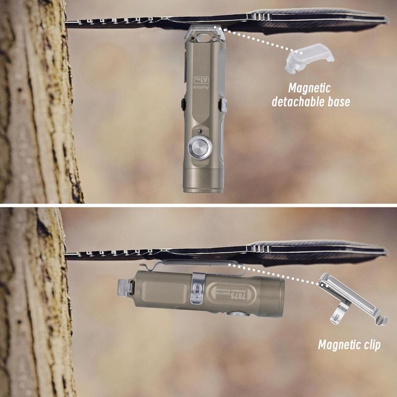 RovyVon A3 Pro USB-C Rechargeable EDC Flashlight Max Output 650