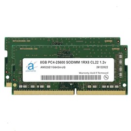 Adamanta 16GB (2x8GB) Compatible for Dell XPS 9500, 9700 Laptop DDR4 3200MHz PC4-25600 SODIMM 1Rx8 CL22 1.2v Notebook Memory Module Upgrade RAM