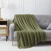 BOURINA Textured Solid Soft Sofa Throw Couch Cover Knitted Decorative