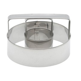 Mrs. Anderson’s Baking Donut Cutter with Handle, Stainless Steel, 3-Inches x 3-Inches