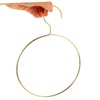 BUGUUYO 4 x Scandinavian Scarf Rings Hangers Robust Metal Hanger