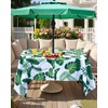 Eternal Beauty 60''X84” Rectangle Tablecloth Waterproof Outdoor Tablecloth with Umbrella