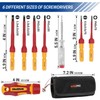 WISEPRO 1000V Insulated Screwdrivers Set with Pouch, 8 PCS Electrical