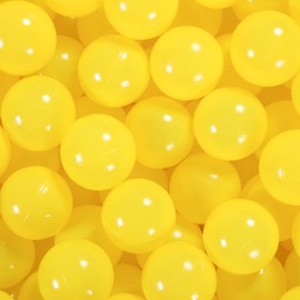STARBOLO Ball Pit Balls for Ball Pit - 100 Pcs Crush Proof Plastic Children's Toy Balls Macaron Colorful Ocean Balls for Birthday Party Games Pool (Colorful Yellow).
