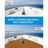 OCEANBROAD Boat Flooring EVA Foam Self-Adhesive 96''x45.6''/36''/28.8''/16.8'' Faux Teak Marine