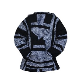 Sudadera con capucha para niños y niñas de Baja mexicana, Negro, XS (3-4 years)