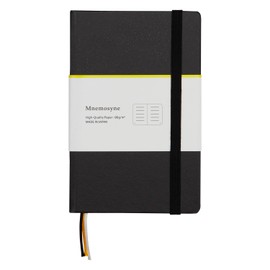 Maruman A6 Notebook Mnemosyne Journal Black 6.5mm Ruled