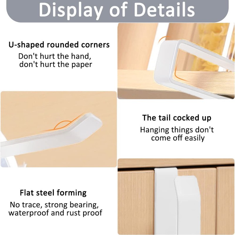 Jizxol Kitchen Roll Holder, No Drilling, Kitchen Roll Holder, Kitchen