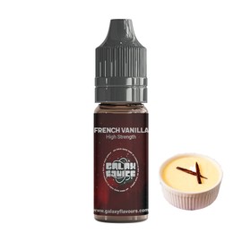 French Vanilla High Strength Flavouring - 230+ Flavours - Galaxy Food Flavours - 10ml Bottle