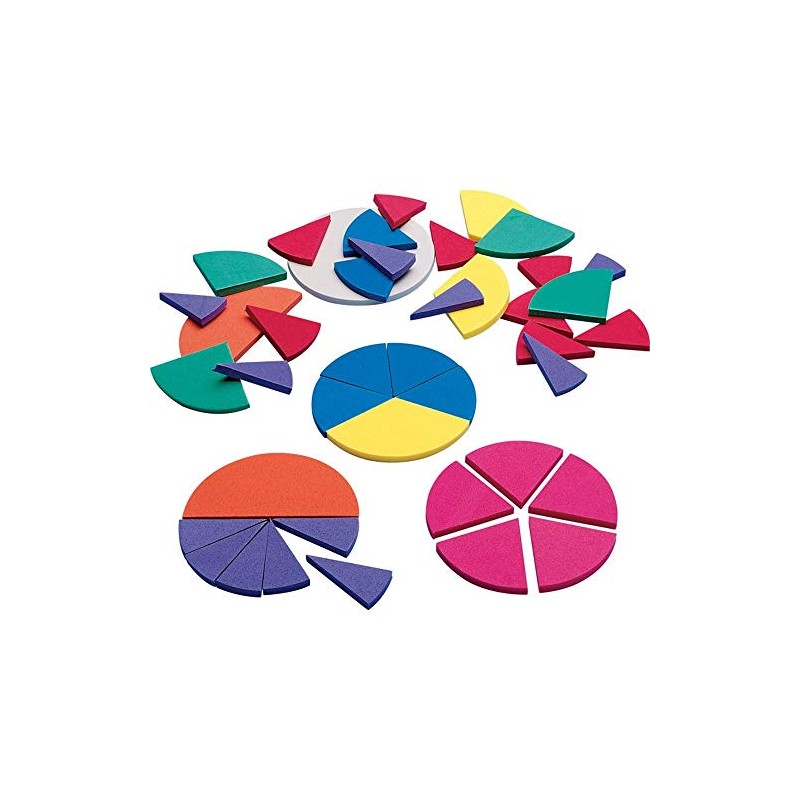 Didax Educational Resources Fraction Circles-Easyshapes, Assorted