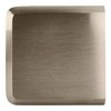 CRL Brushed Nickel Beveled Style Hole-in-Glass Fixed Panel U-Clamp