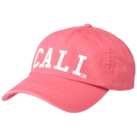 Billabong Sombrero Ajustable de béisbol para Mujer de algodón Lavado, Vintage Rojo, Talla única