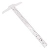 Tegg T-Square 30cm/12Inch Plastic Transparent T Ruler Double Side Measuring