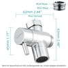 Tecmolog 3 Way Switch Valve Tap Adapter Brass Diverter for