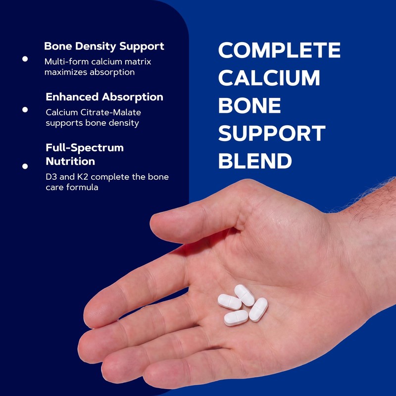 GNC Calcium Complete 800mg, Supports Bone Density, 240 Caplets, 60
