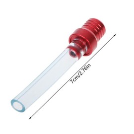 LATRAT Fuel Cap, Red Fuel Tank Cap, CNC Fuel Cap Petrol with Ventilation Hose, Universal Motorcycle Fuel Cap with Bleed Valve, Bleed Hose for Dirt Pit Bike, ATV, Plastic