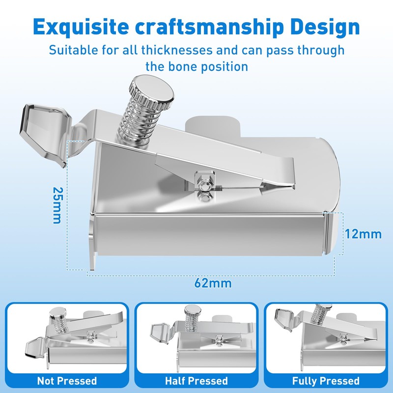 Armilem Magnetic Seam Guide for Sewing Machine, Multifucntional Clip-On Hem