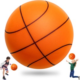 Hpbaggy Silent Basketball, 21 cm Quiet Indoor Basketball, Heavy Duty Silent Basketball, Highly Elastic Silent Basketball, Foam Ball, Quiet Toy Balls for Children and Adults