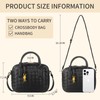 Women's Handmade Woven Top-handle Bag Fashion Leather Shoulder Handbag Crossbody