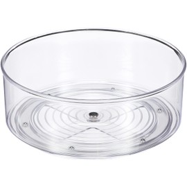 iDesign Cabinet/Kitchen Binz Drehteller, kleiner Schrank Organizer aus Kunststoff, durchsichtig, Sonstige