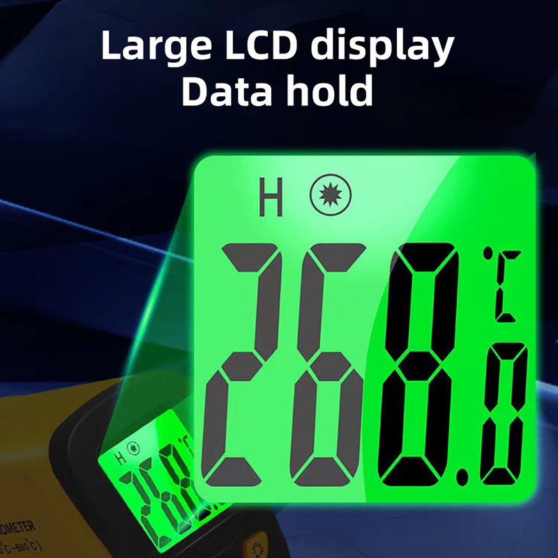 Digital Infrared Thermometer Non Contact 12:1 Handheld Temperature Measuring Gun
