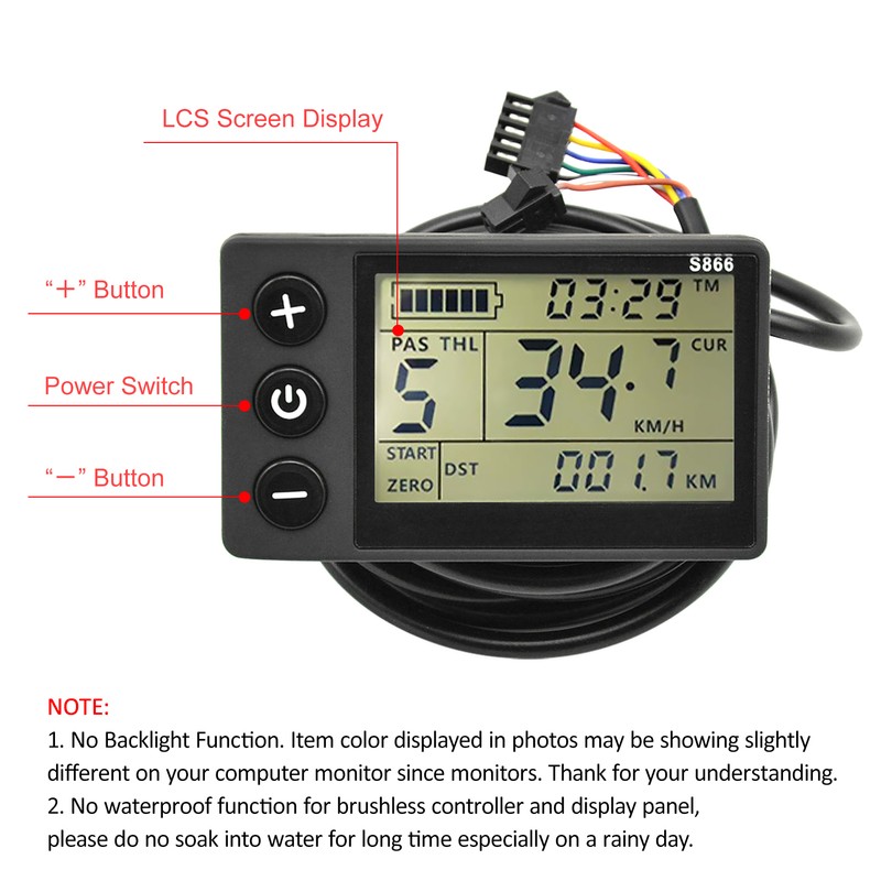 LCD Display Panel Brushless Controller Kit for Electric Bicycle Electric