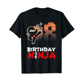 8 Year Old Ninja Birthday Party - Eight Birthday Ninja Party T-Shirt