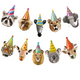 Safari Animals Birthday Banner Forest Animal Birthday Party Decorations, Jungle Themed Party Supplies for Kids, for Indoor & Outdoor