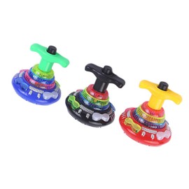 3pcs Kids Spinning Top Toy Musical Flashing Top Gyroscope Playthings for Children (Random Color)