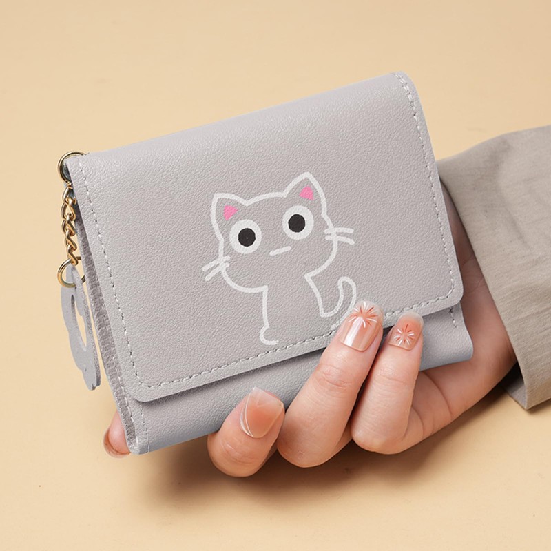 Eterspr Women's Purses, Women's Cartoon Cat Purse, Portable Purse with