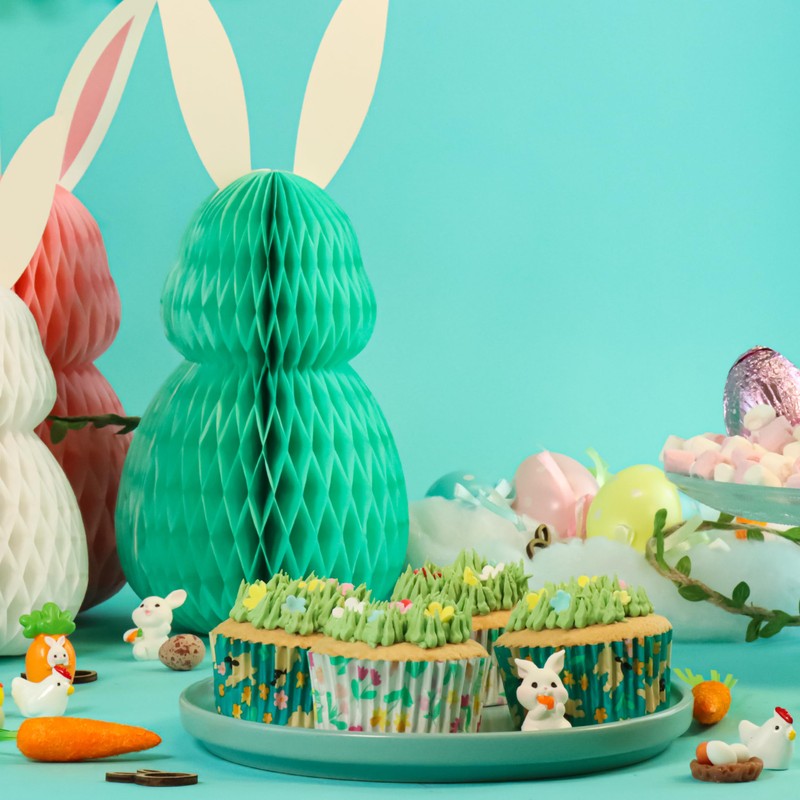 PME Easter Foil-Lined Cupcake Cases - Spring Meadow, Set of