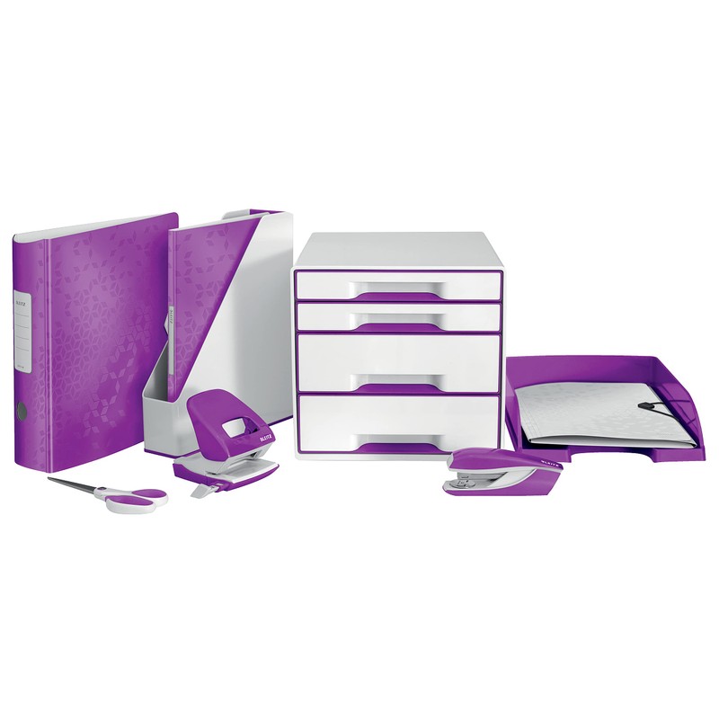 Leitz Wow Click and Store Magazine File - Purple