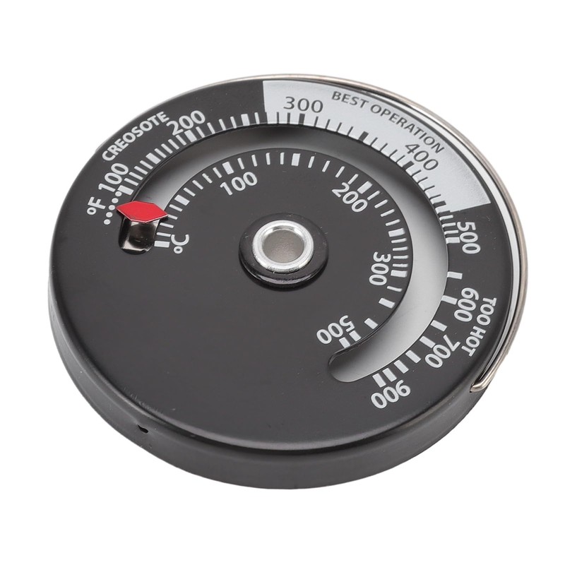 Stove Temperature Display, Magnetic Fireplace Thermometer, Fireplace Thermometer, Aluminium Alloy