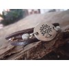 ✿ Ethnic natural tree and leather ✿ wrap bracelet
